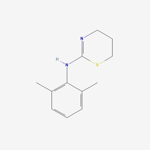 Chemical structure diagram of xylazine, a six-membered sulfur and nitrogen ring joined to a dimethyl-substituted benzene ring.